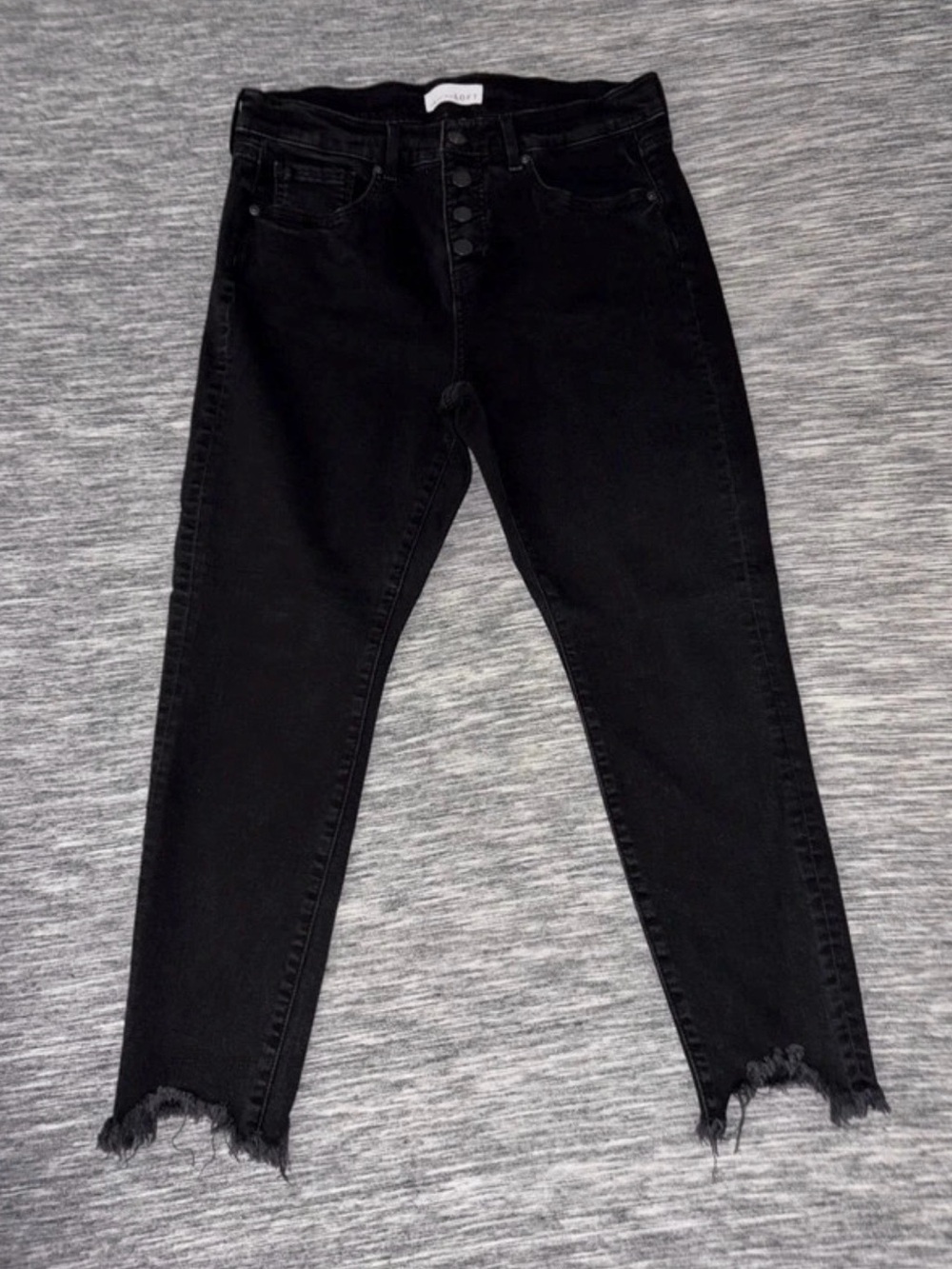 LOFT Black High-Waist Button-Fly Women’s Jeans